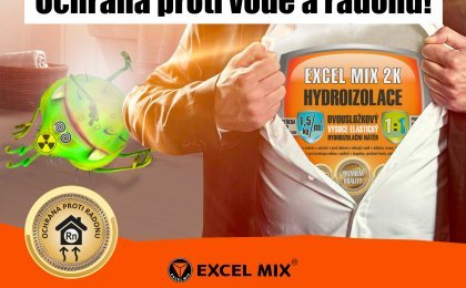 Obal EXCEL MIX 2K hydroizolace s pečetí ochrana proti radonu